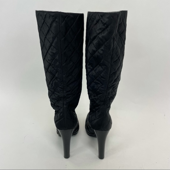 Miu Miu Tall Boots Size 38 1/2 Black - Picture 4 of 16
